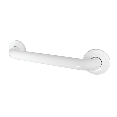 Kingston Brass Traditional GB1412CSW Made To Match 12" Stainless Steel Grab Bar, White, 15 L, Stainless Steel GB1412CSW